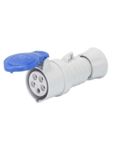 BASE MÓVIL RECTA HP - IP44/IP54 - 3P+T 16A 200-250V 50/60HZ - AZUL - 9H - CONEXIONADO D - A001065719 GEWISS GW62005H