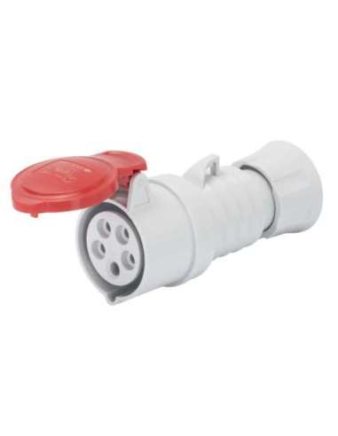 BASE MÓVIL RECTA HP - IP44/IP54 - 3P+T 16A 380-415V 50/60HZ - ROJO - 6H - CONEXIONADO D - A001065725 GEWISS GW62008H