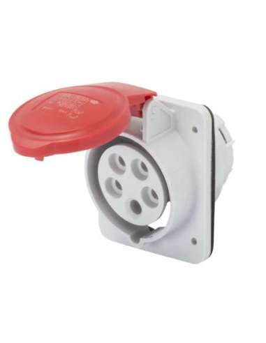BASE FIJA DE EMPOTRAR A 10° HP - IP44/IP54 - 3P+N+T 32A 380-415V 50/60HZ - ROJO - 6H - - A001065828 GEWISS GW62221H