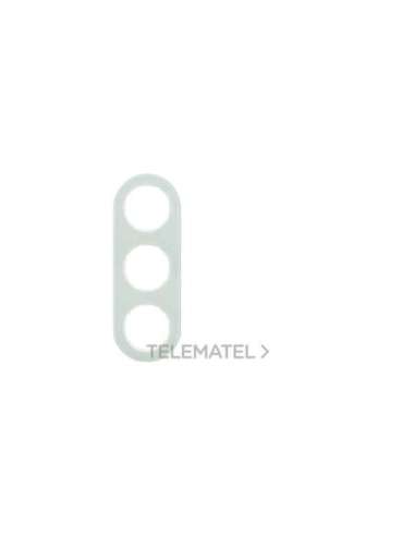 Marco RCLASSIC con 3 elementos cristal blanco polar - A001106006 HAGER 10132009