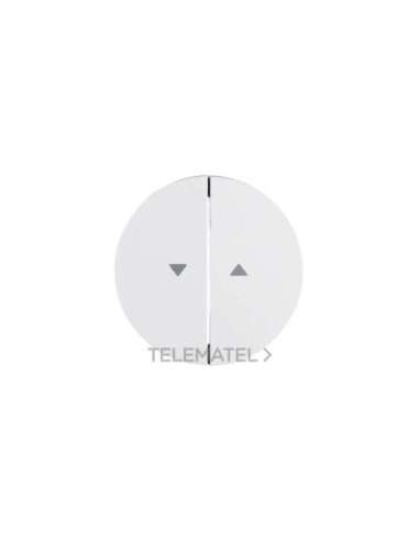 Tecla doble R1/R3 persiana blanco polar brillo - A001106301 HAGER 16252089 (EMBALAJE DE 10 UNIDADES)