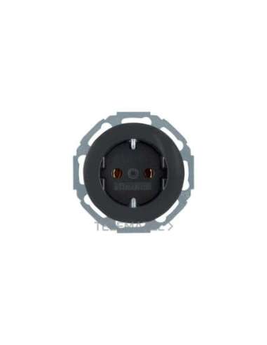 Toma schuko negro brillo - A001106426 HAGER 47552045