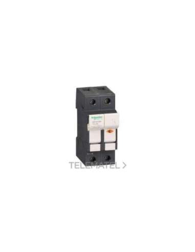 TeSyS porta-fusível 1P N 32A - tam. fusível 10 x 38 mm - ind. fusível fundido - A001122197 SCHNEIDER ELECTRIC DF101NV