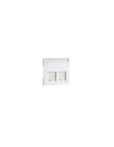 Elegance Tapa para conector RJ45 doble color Blanco activo - A001135307 SCHNEIDER ELECTRIC MTN469925