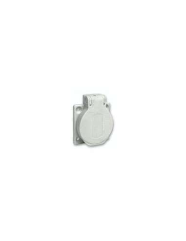 PratiKa socket - grey - 2P + E - 10/16 A - 250 V - German - IP54 - flush - back - A001140576 SCHNEIDER ELECTRIC PKS51G