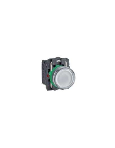 Pulsador luminoso led 24v na+nc blanco - A001146037 SCHNEIDER ELECTRIC XB5AW31B5