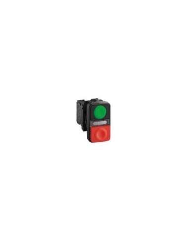 Pulsación doble lum verde-rojo 240v ip66 - A001146063 SCHNEIDER ELECTRIC XB5AW73731M5