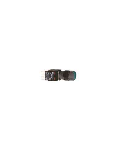 Pulsador luminoso circular verde ø 16 - 1na+1nc - 24v - A001146118 SCHNEIDER ELECTRIC XB6AW3B5B