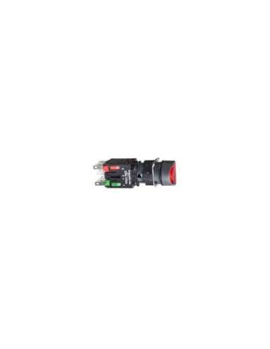 Pulsador luminoso circular rojo ø 16 - 1na+1nc - 24v - A001146120 SCHNEIDER ELECTRIC XB6AW4B5B