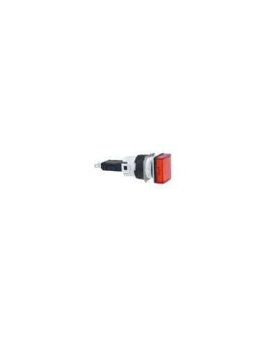Piloto luminoso cuadrado rojo ø 16 - led integrado - 24 v - conector - A001146147 SCHNEIDER ELECTRIC XB6CV4BB