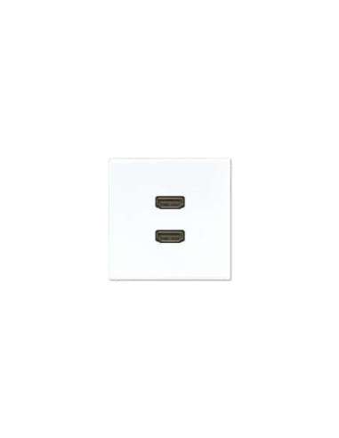 Placa HDMI 2 tomas LS blanco alpino - A001178440 JUNG MALS1133WW