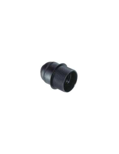 Portalámparas E-27. Conexión con tornillos. 4A 250V. Cuerpo roscado con tope. - A001207579 SOLERA 6829CTN
