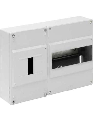 Caja de distribución de superficie para 7 elementos + 4 precintables. - A001207603 SOLERA 697B