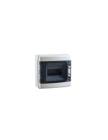 COFRET DISTRIBUCIÓN IP65 SUPERFICIE 1x8 MÓDULOS (ABS) PUERTA TRANSPARENTE - A001216056 IDE CDN8PT