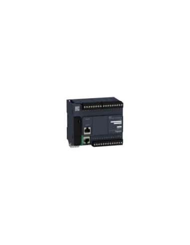 Controlador Modicon M221 con Ethernet 24 ES de tipo transistor PNP - A001236800 SCHNEIDER ELECTRIC TM221CE24T