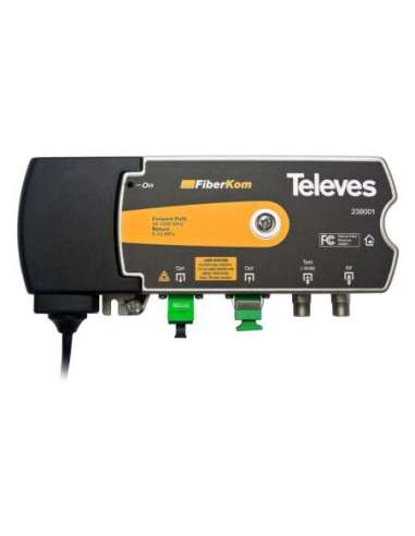 Mini-Nodo fibra óptica Fiberkom CATV OLC 2 fibras - A001281853 TELEVES 238001