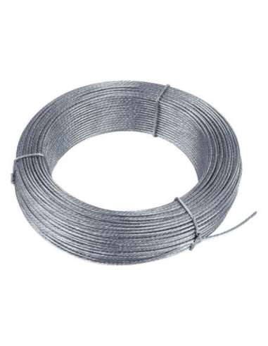 Cable diámetro 6mm acero galvanizado - A001281856 TELEVES 306001 (EMBALAJE DE 200 UNIDADES)