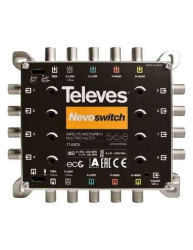 Multiswitch Nevoswitch 5x5x8 terminal cascada - A001281935 TELEVES 714503