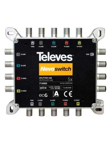 Repartidor Nevoswitch 5x5x5 4/4dB - A001281963 TELEVES 714905
