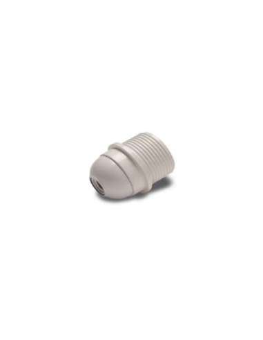 Portalámparas homologado rosca con tope E-27 de color blanco - A001282109 FAMATEL 163B (EMBALAJE DE 30 UNIDADES)