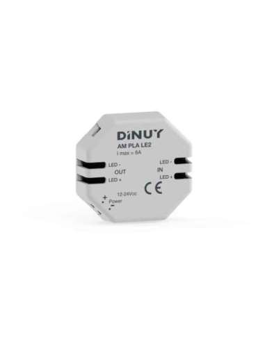 Amplificador para tiras LED 12-24Vcc - A001288472 DINUY AM PLA LE2
