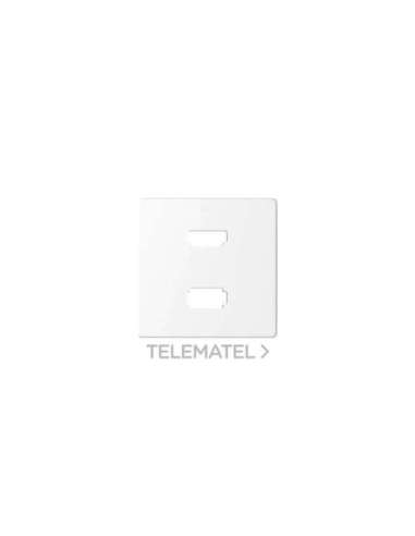 Placa para conector HDMI + USB blanco Simon 82 - A001301151 SIMON 8201095-030