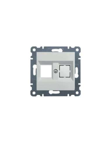 Soporte doble KEYSTONE JACK LUMINA2 blanco polar HAGER WL2320