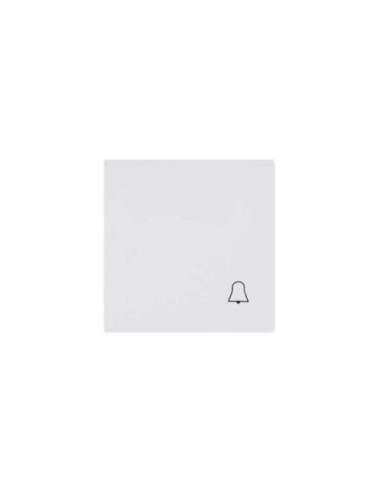 Tecla con símbolo campana LUMINA2 blanco polar HAGER WL6010 (EMBALAJE DE 18 UNIDADES)