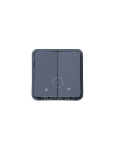 Pulsador doble persiana estanca gris - A001370977 HAGER WNA301