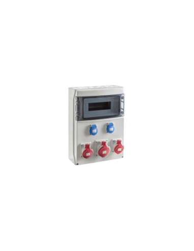 COFRET IP54 CON TOMAS DE CORRIENTE 1x12 MÓDULOS (CSN12PT) - A001443397 IDE SV12301