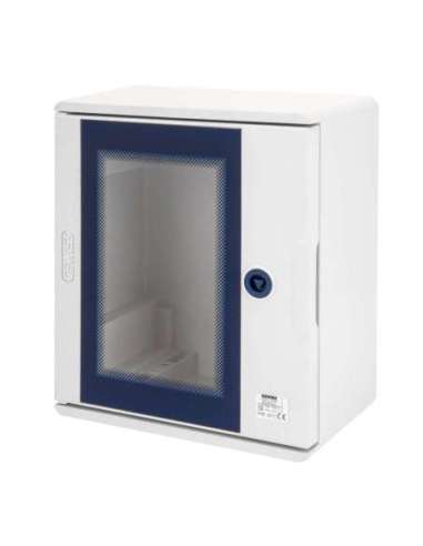 CUADRO EN POLÍESTER CON PUERTA TRASPARENTE EQUIPADA CON CERRADURA - 250X300X160 - IP66 - A001445088 GEWISS GW46201F