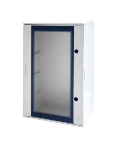 CUADRO EN POLÍESTER CON PUERTA TRASPARENTE EQUIPADA CON CERRADURA - 405X650X200 - IP66 - A001445091 GEWISS GW46204F