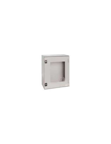Armario mural monobloque de poliéster IP66 H530xA430xD200mm puerta acristalada - A001454005 SCHNEIDER ELECTRIC NSYPLM54TG