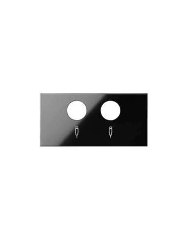 Tapa para tomas inductivas de R-TV+SAT negro brillante Simon 100 - A001481798 SIMON 10000053-138