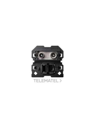 Toma de señal modular R-TV+SAT final y de voz y datos RJ45 categoría 6 UTP Simon 100 - A001481817 SIMON 10000472-039