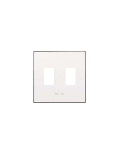 Tapa cargador USB doble BL 8585.3 BL NIESSEN 8585.3 BL