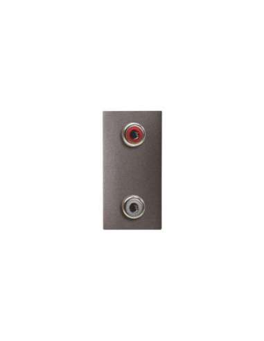 Toma VDI 2RCA conexión con tornillo AN - A001482303 NIESSEN N2155.2 AN