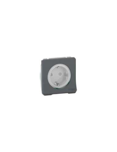 Mureva Styl Base Schuko Estanco para instalacion de superficie o empotrar Gris - A001492246 SCHNEIDER ELECTRIC MUR36135