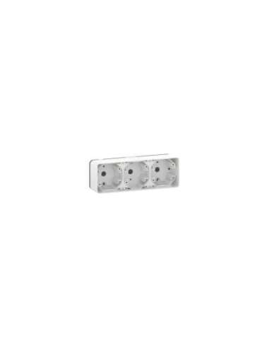 Mureva Styl Caja triple superficie horizontal Blanco - A001492275 SCHNEIDER ELECTRIC MUR39913