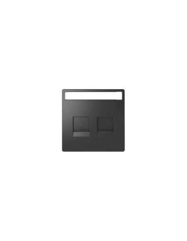 Tapa RJ45 doble Keystone D-Life Antracit - A001506083 SCHNEIDER ELECTRIC MTN4564-6034