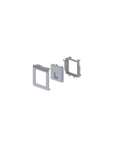 93 Placa plana 1 RJ45 color aluminio 65 U24X 93749-03 - A001511344 UNEX 93749-03 (EMBALAJE DE 6 UNIDADES)