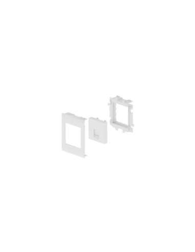 93 Placa plana 1 RJ45 blanco RAL9010 80 U24X 93750-2 - A001511347 UNEX 93750-2 (EMBALAJE DE 6 UNIDADES)