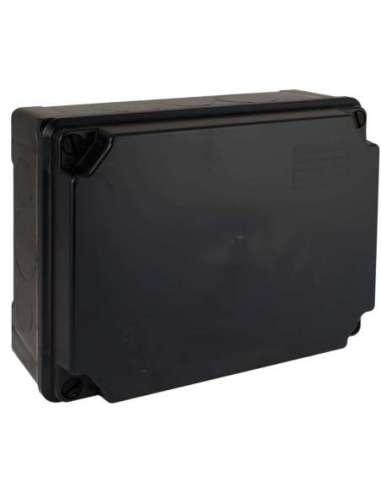 Caja estanca de conexión 310 x 240 x 125 mm sin conos. Color negro. SOLERA 100887N