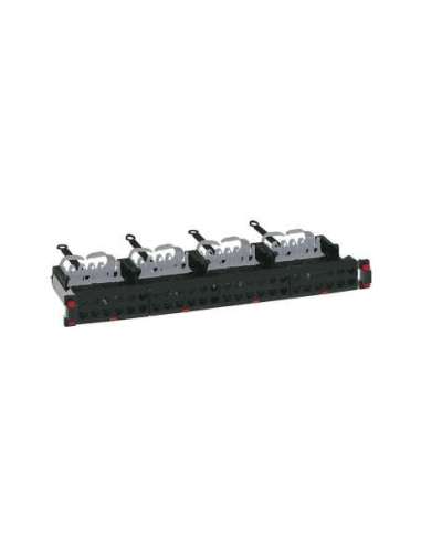 Panel de conexión recto alta densidad con casetes vacíos a equipar 48 RJ45 LCS³ - A001523227 LEGRAND 033793