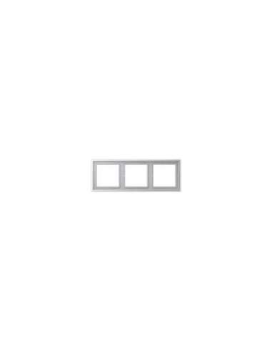 Marco triple LS ZERO aluminio - A001546276 JUNG LSZAL983BF