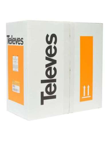 Cable de datos DK6000 U/UTP Cat 6 Dca LSFH 24AWG en color blanco - A001576340 TELEVES 212310 (EMBALAJE DE 305 METROS)