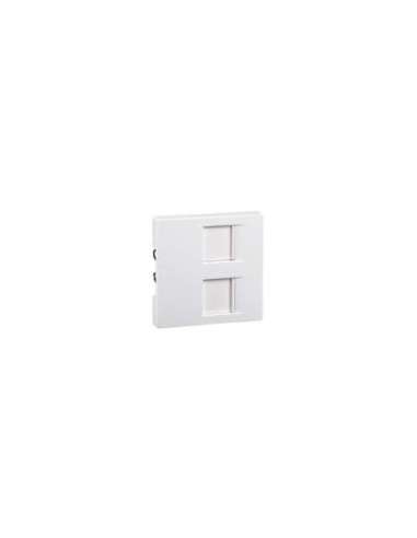 Tapa RJ45 doble Keystone elegance Bl.act - A001578613 SCHNEIDER ELECTRIC MTN4562-0325