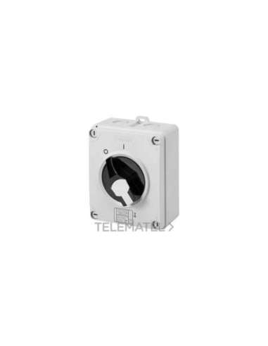 INTERRUPTOR ROTATIVO - HP - MANDO - CAJA DE MATERIAL AISLANTE - 25A 4P - MANETA NEGRA - - A001608125 GEWISS GW70418P
