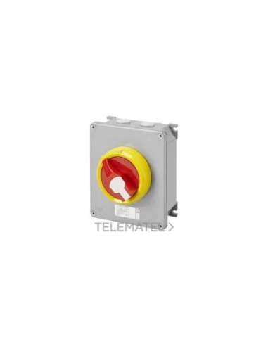 SECCIONADOR ROTATIVO - HP - MONTAJE EN SUPERFICIE - EMERGENCIA - CAJA DE METAL - 16A 3P - A001608152 GEWISS GW70432M