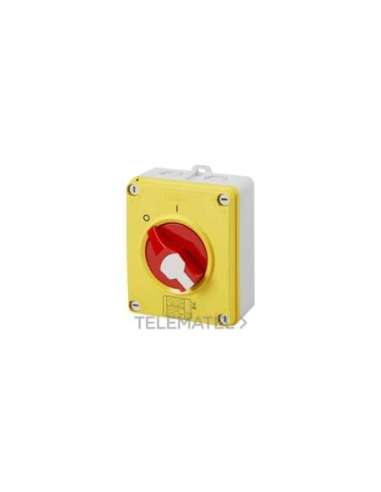 INTERRUPTOR ROTATIVO - HP - EMERGENCIA - CAJA DE MATERIAL AISLANTE - 16A 3P - MANETA RO - A001608155 GEWISS GW70432P